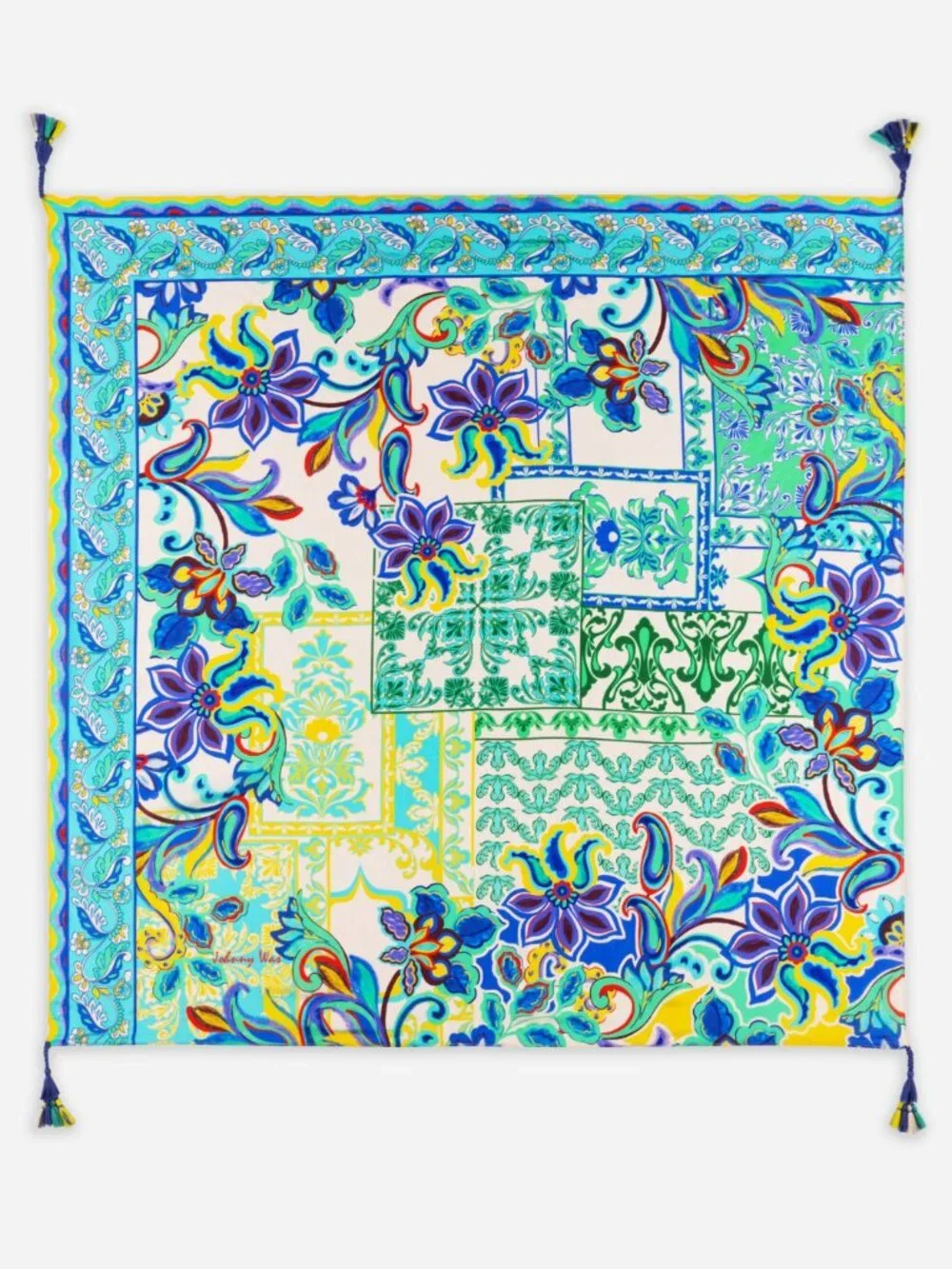 Johnny Was 100% Silk Scarf